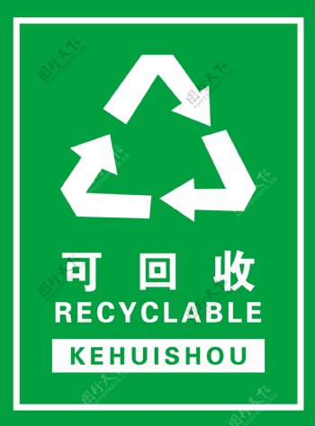 可回收垃圾标志