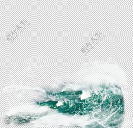海面波浪免抠素材图