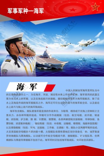 海军海军介绍军种海军展板