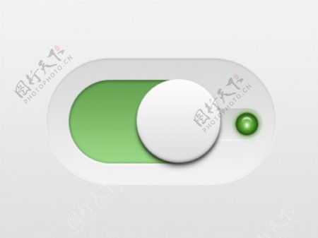 白色按钮绿色底