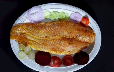 鱼食品海鲜餐板晚餐