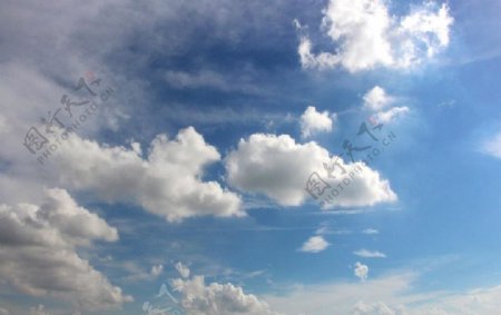 蓝天白云摄影图自然景象