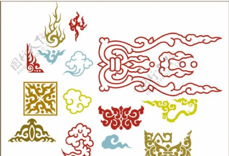 传统图案古典花纹中国风图案