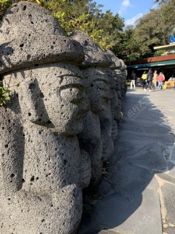 济州岛石头爷爷神像