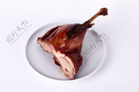 鸭腿食材美食烧烤背景素材