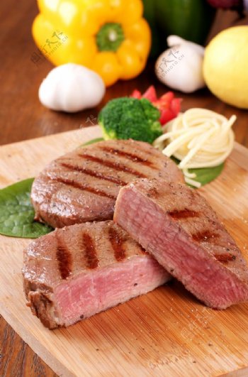 牛排牛肉生肉食材背景素材