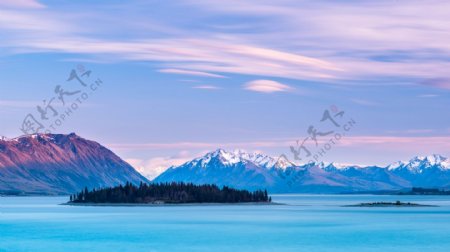 特卡波湖新西兰山脉天空云