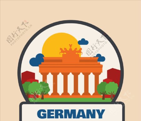 德国标志插图
