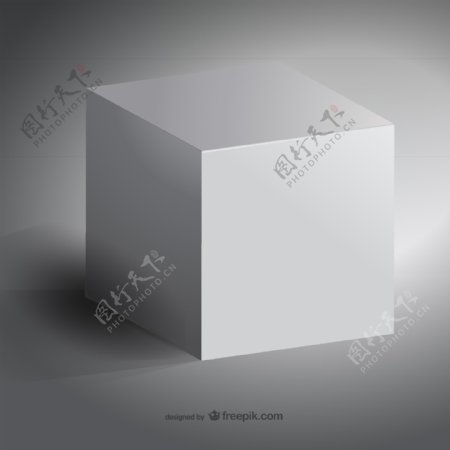3白色立方体