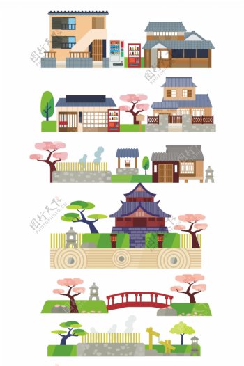 中式园林建筑模型