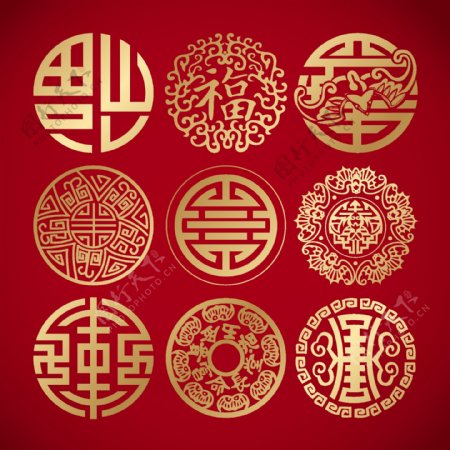中国传统图案花纹