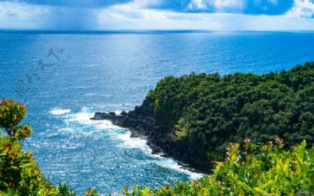 海岸风景摄影图