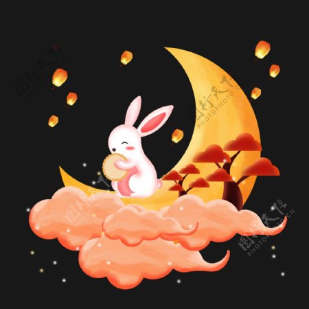月亮上的玉兔
