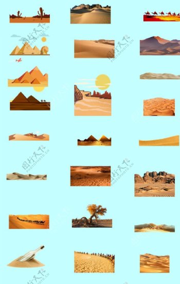 沙漠素材图片