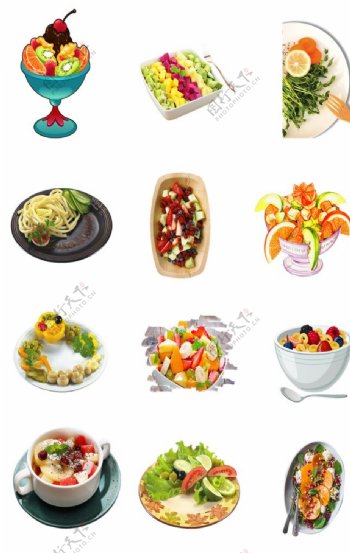 沙拉美食素材图片