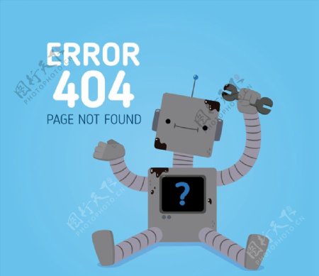 机器人错误页图片