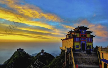 大华山风景图图片