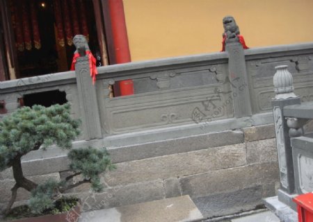 寺庙栏杆柱图片