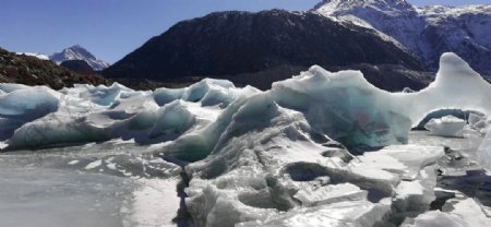 然乌冰川风景图片