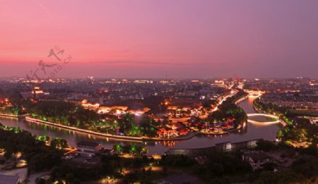 扬州古运河夜景图片