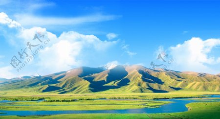 草原山峰壁纸图片
