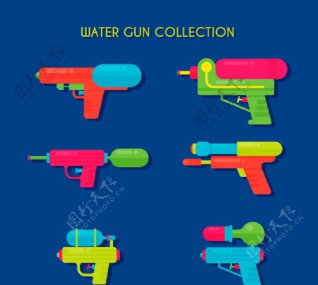彩色玩具水枪图片