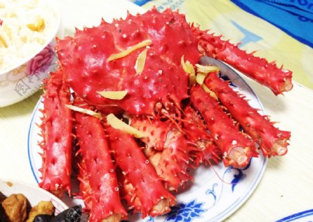 海鲜帝王蟹图片