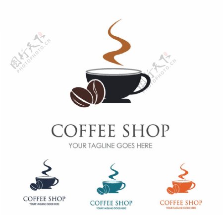 咖啡图案标志图片