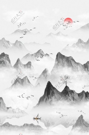 古典背景中国风展板图片