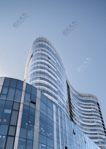 高楼建筑城市景观背景海报素材图片