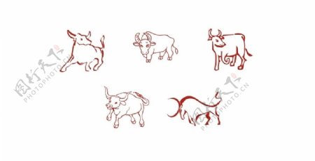 牛年标识图片