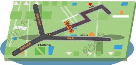 湛江海滨宾馆指引路线图片