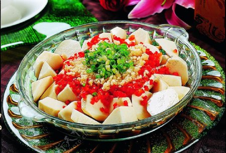 豫菜剁椒蒸毛芋图片
