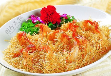 豫菜金丝大虾图片