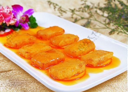 豫菜新奇士橙汁焗鳕鱼图片