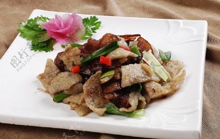 豫菜洋芋粑粑炒腊肉图片