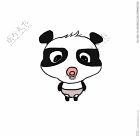 手绘熊猫宝宝图片