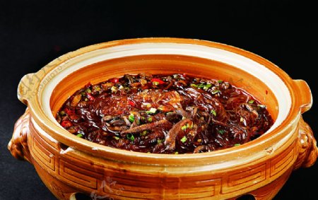 淮扬菜水晶鳝丝钵图片
