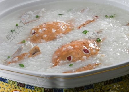 蟹煲粥图片