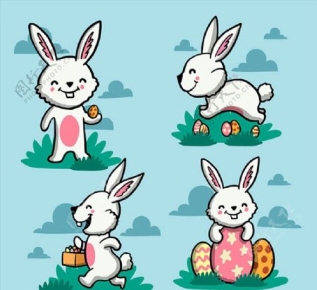 复活节白兔设计图片