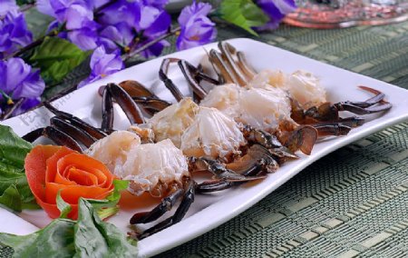 海鲜蟹肉图片