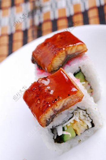 日韩料理金鳗卷图片