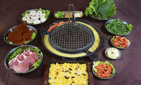 日韩料理烤肉图片