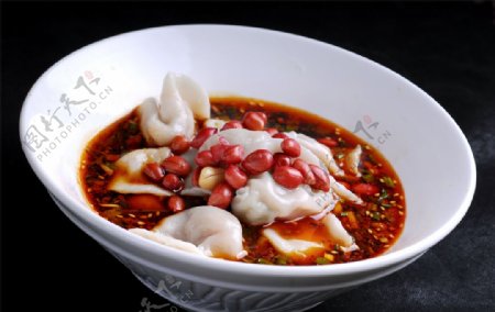 红油水饺图片