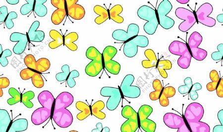 数码印花蝴蝶图片