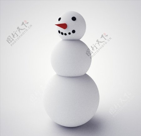C4D模型雪人图片