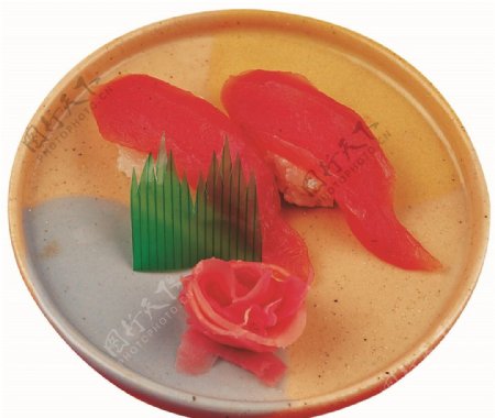 金枪鱼握寿司图片