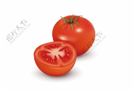 切半西红柿图片