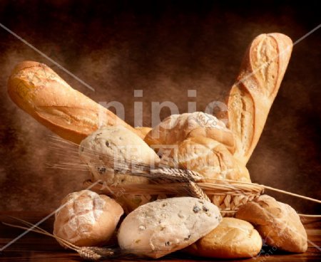 面包高清摄影美味丰富图片